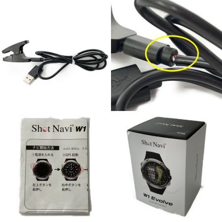  ShotNavi ゴルフGPウォッチ　ショットナビ  W1 Evolve ブラック
