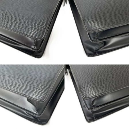  LOUIS VUITTON ルイヴィトン エピ セルヴィエットフェルモワール 中剥がれあり M54352 ブラック