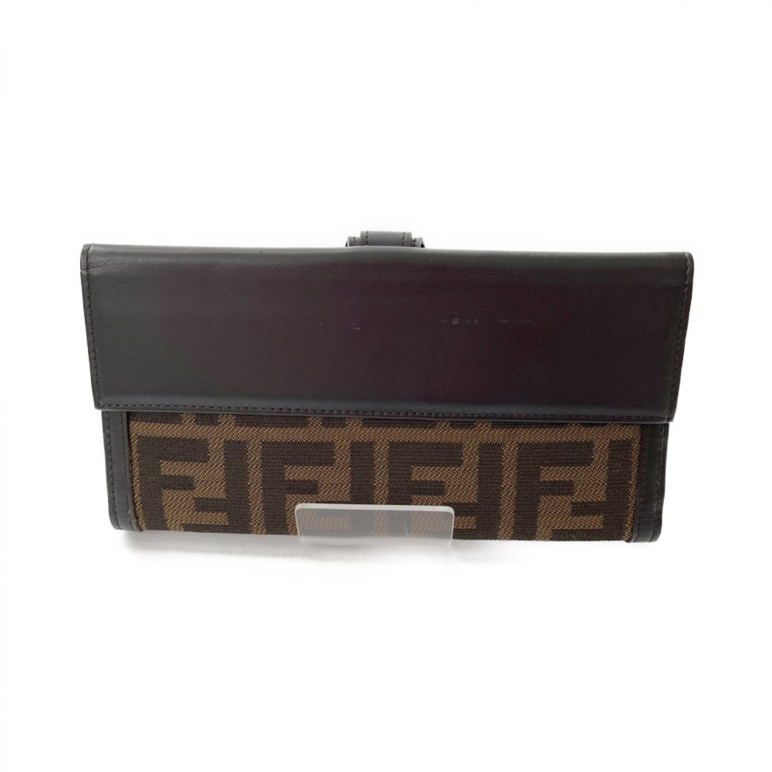 中古】 FENDI フェンディ 二つ折り長財布 ズッカ 布袋、箱付き 317166