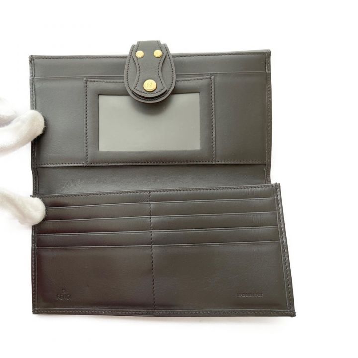 FENDI フェンディ 二つ折り長財布 ズッカ 布袋、箱付き 317166