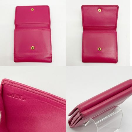  LOEWE ロエベ 財布　3つ折り財布　Wホック ピンク