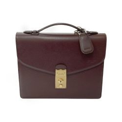 ◆◆ Somes Saddle ソメスサドル ハンドバッグ　イニシャル入（T.T） ブラウン Aランク