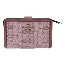 ◆◆ Kate Spade ケイトスペード 二つ折り財布 スペードリンク ピンク Aランク