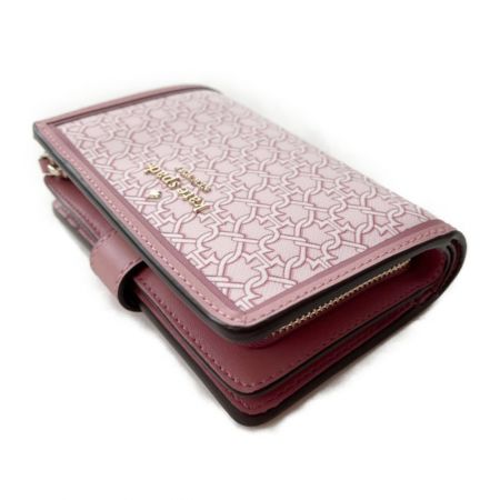  Kate Spade ケイトスペード 二つ折り財布 スペードリンク ピンク