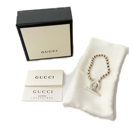 GUCCI グッチ ボールチェーン　ブレスレット　SV　AG925 Cランク