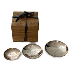 ◆◆ 大阪　尚美堂 造 日本足袋株式会社 昭和2年　創立十周年記念   三重盃 総重量307g  Bランク