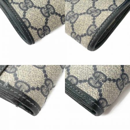  GUCCI グッチ ヴィンテージグッチ　オールドグッチ　ショルダーバッグ　ペン跡有 004891041 白/ネイビー