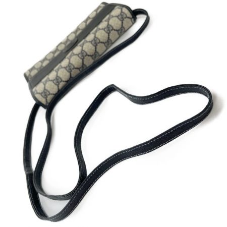  GUCCI グッチ ヴィンテージグッチ　オールドグッチ　ショルダーバッグ　ペン跡有 004891041 白/ネイビー