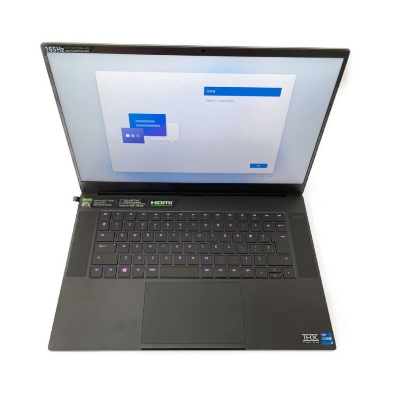 中古】 RAZER ゲーミングノートパソコン 16GBメモリ 934GB Core i7