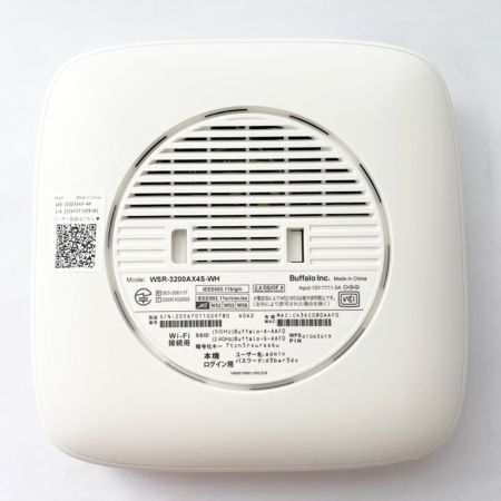  BUFFALO バッファロー 無線LAN　親機　WiFi6ルーター WSR-3200AX4S-WH ホワイト