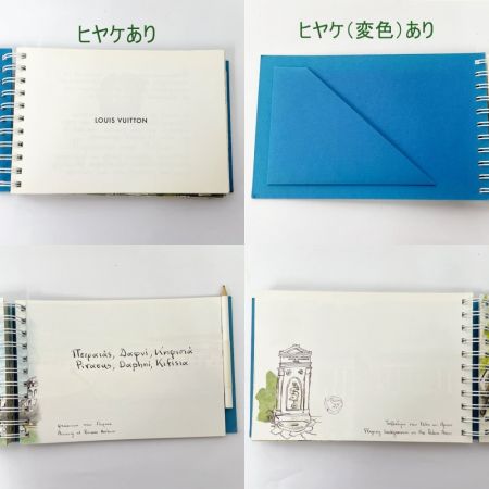 LOUIS VUITTON ルイヴィトン スケッチブック　ブルー　日焼けあり　角傷みあり　