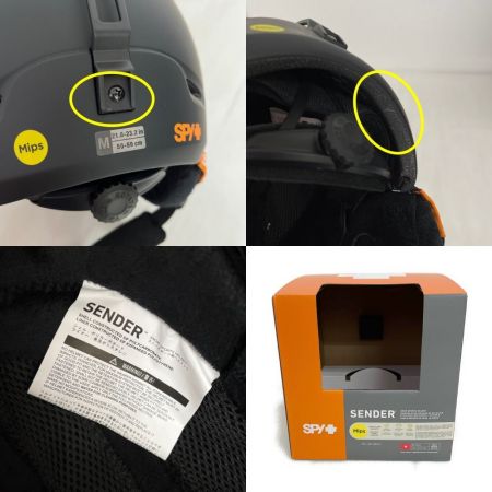  SPY スパイ　SENDER  スノーヘルメット SIZE M 55-59cm 21.6-23.2in ブラック