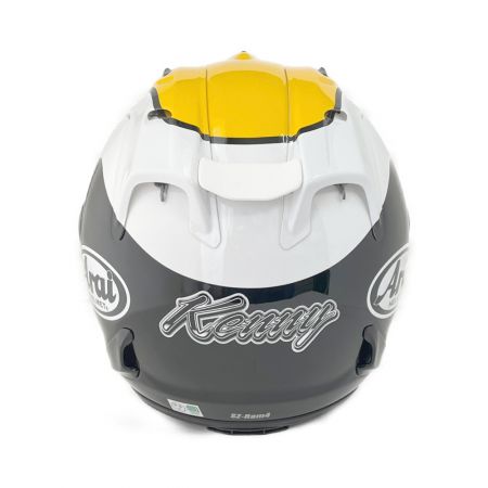  Arai アライ 　バイク用品　ヘルメット　　59-60cm SZ-Ram4 Kenny イエロー x ブラック x ホワイト 袋、シールド、箱付