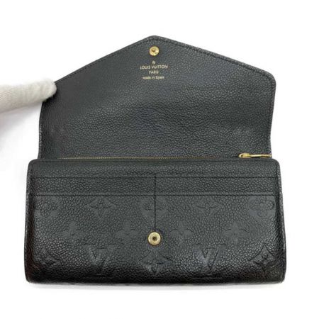  LOUIS VUITTON ルイヴィトン 長財布　モノグラム ポルトフォイユ・サラ モノグラムアンプラント ノワール M61182 ブラック