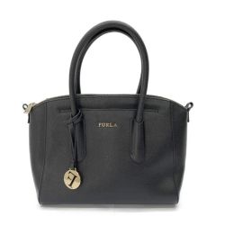 ◆◆ FURLA フルラ 2WAYショルダーバッグ ハンドバッグ 916868 ブラック Bランク