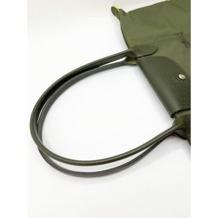  Longchamp ロンシャン プリアージュ トート　折り畳みバッグ カーキ
