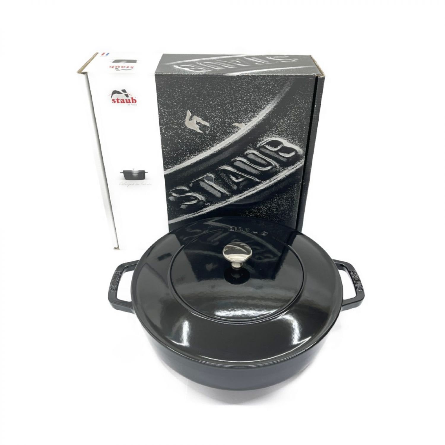 中古】 STAUB ストウブ ブレイザー ソテーパン 26cm 3.3L シャイニー