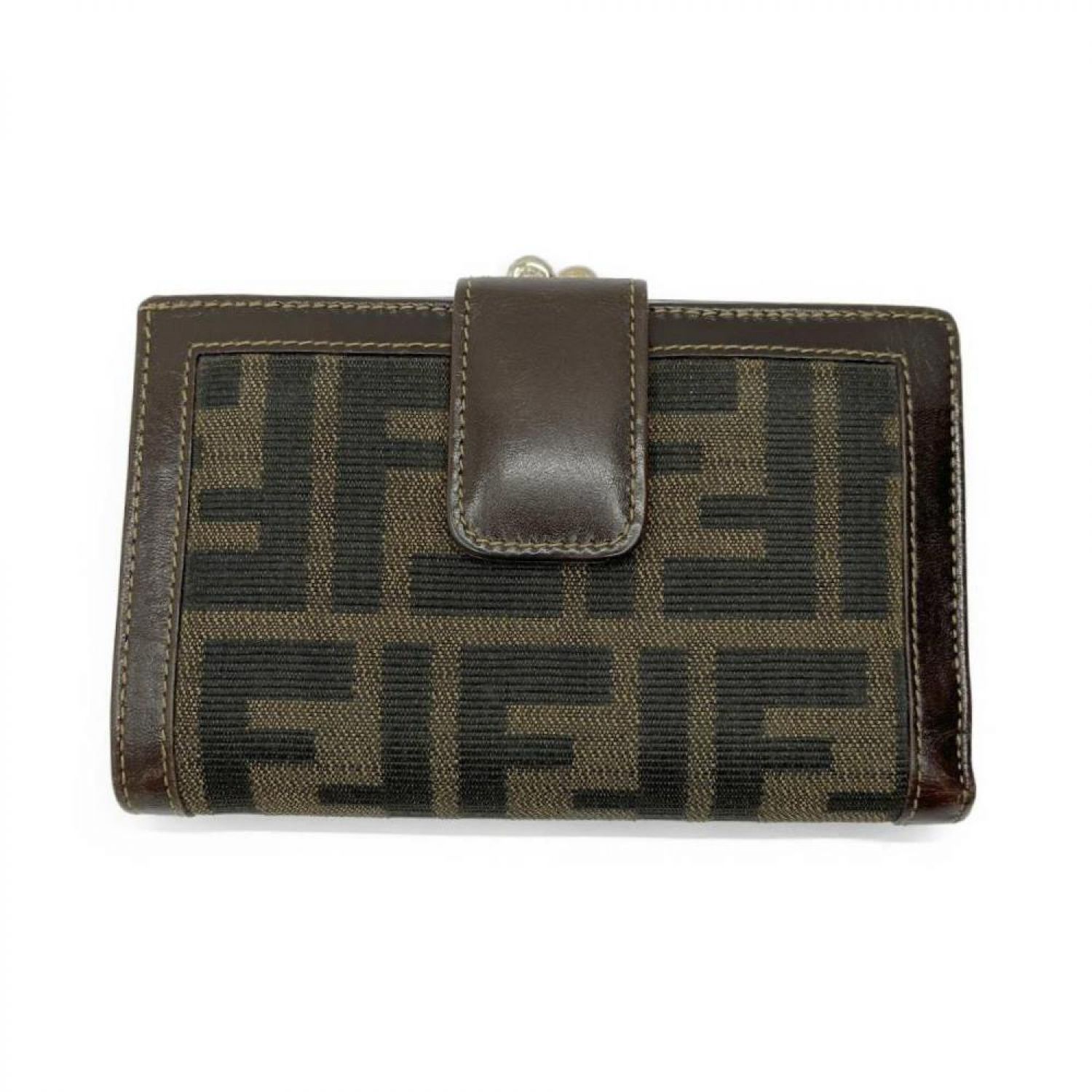 中古】 FENDI フェンディ 2つ財布 がま口財布 ズッカ T5687 Bランク