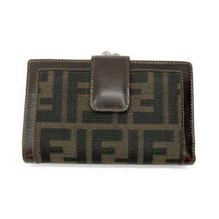  FENDI フェンディ 2つ財布 がま口財布　ズッカ T5687