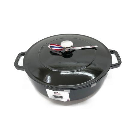  STAUB ストウブ ブレイザーソテーパン  26cm　ほうろう鍋 ブラック