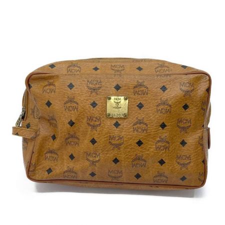 【中古】 MCM エムシーエム コスメポーチ クラッチバック