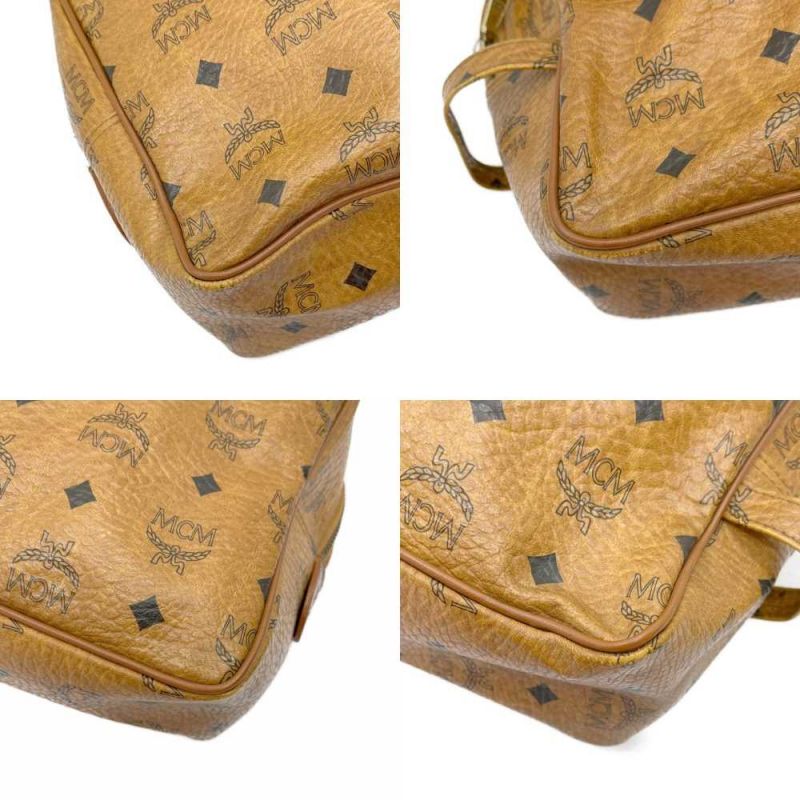 中古】 MCM エムシーエム コスメポーチ クラッチバック コーティング