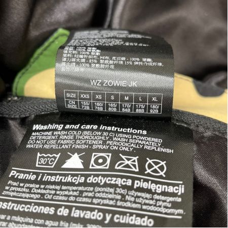  BURTON×X-girl スノーボードウエア　カモフラ柄　SIZE S  グリーン x ブラウン系