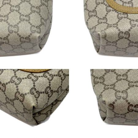  GUCCI グッチ トートバッグ オールドグッチ　プラス　中留め金部分のあて革取れ有 ブラウン