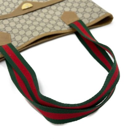  GUCCI グッチ トートバッグ オールドグッチ　プラス　中留め金部分のあて革取れ有 ブラウン