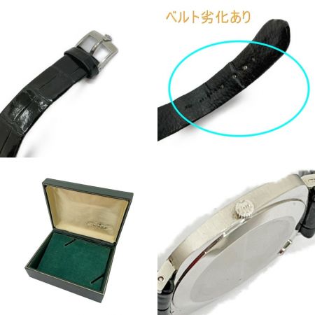  ROLEX ロレックス メンズ腕時計　チェリーニ 手巻き　K18WG 箱付 ベルト社外品 2423036
