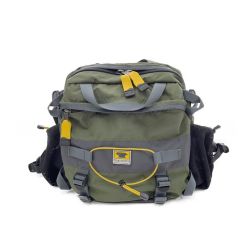 ◆◆ MOUNTAIN SMITH ウエストバッグ　ツアー　ナイロン カーキ Aランク