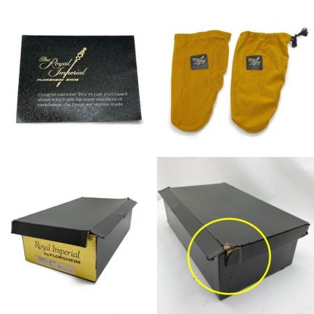  Royal Imperial フローシャイム　ロイヤルインペリアル　革靴　ウイングチップ　6　1/2　3E　25.5cm 691523 ブラック