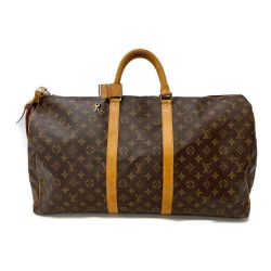 ◆◆ LOUIS VUITTON ルイヴィトン ボストンバッグ　モノグラム キーポル55 シール跡・ヨゴレ有 M41424 Cランク