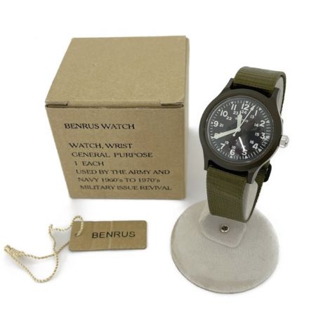  BENRUS 腕時計 クォーツ 箱付  ミリタリーウォッチ BR763