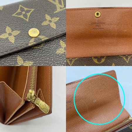  LOUIS VUITTON ルイヴィトン 長財布　モノグラム ポルトフォイユ・サラ(旧型) M61723 ※ベタつき/ほつれ有