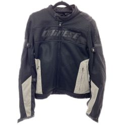◆◆ DAINESE ダイネーゼ ライダースジャケット　パット付　ナイロン ブラック x ライトグレー Bランク