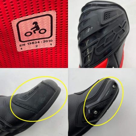  DUCATI レーシングブーツ　サイズ43 ブラック x レッド