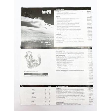  HEAD ヘッド Snowboard Bindings ビンディング　バインディング 3S3218 ブラック Sサイズ