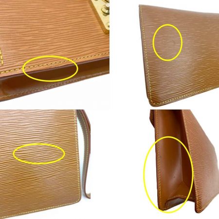  LOUIS VUITTON ルイヴィトン セカンドバッグ　エピ　セリエドラゴンヌ 本体のみ ベタ有　鍵有 M52612 カカオ