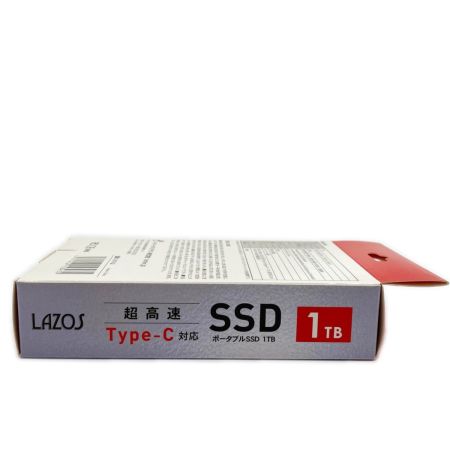  Lazos ラソス ポータブルSSD 1TB Type-C対応 未使用品 外付けSSD パソコン PC周辺機器 L-S1T-G2