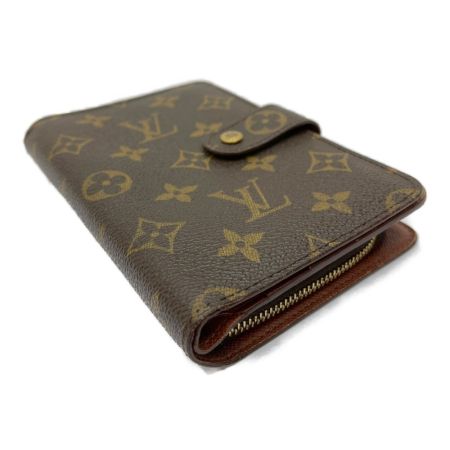  LOUIS VUITTON ルイヴィトン ポルト・パピエ・ジップ  モノグラム二つ折り財布  M61207 ブラウン