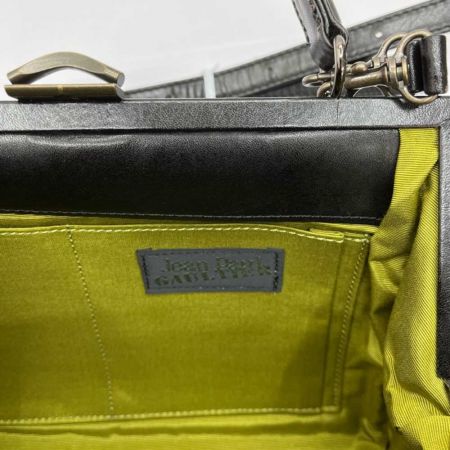  Jean Paul GAULTIER ジャンポールゴルチェ ハンドバッグ　バラ柄 ブラック
