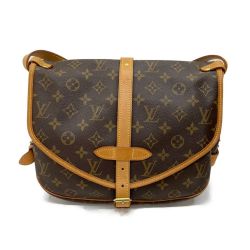 ◆◆ LOUIS VUITTON ルイヴィトン ショルダーバッグ  モノグラム ソミュール30 布袋付 M42256 ブラウン Bランク