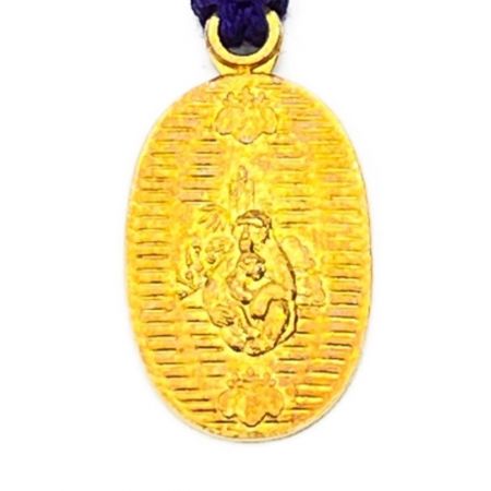   平成4年干支「申」 福寿小判根付 ストラップ　木箱入り　18金製 3.8g