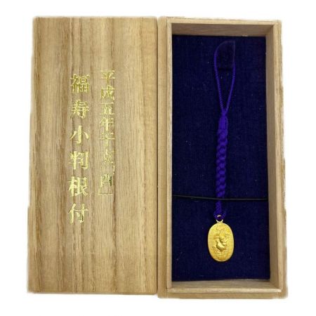 中古】 平成5年 干支「酉」福寿小判根付 18金製 3.8ｇ Bランク｜総合