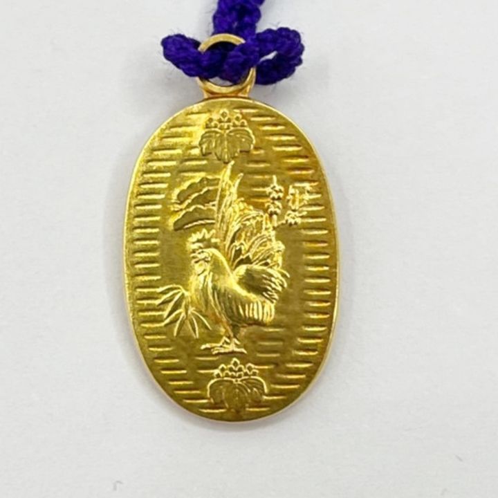 平成5年 干支「酉」福寿小判根付 18金製 3.8g - 中古 - なんでも