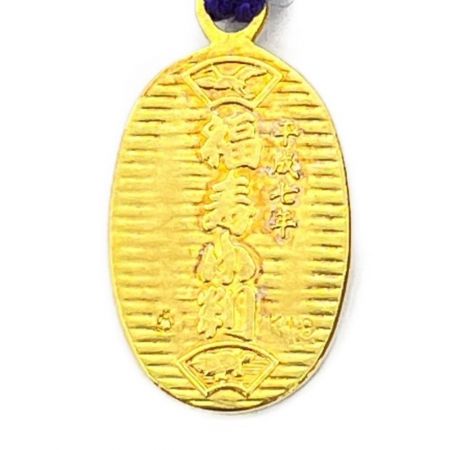    平成7年干支「亥」 福小判根付　ストラップ　木箱入り　18金製　3.7ｇ