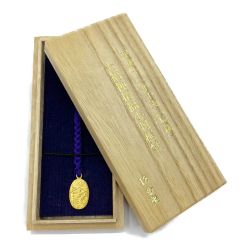 ◆◆   平成12年干支「辰歳」七福神招福小判根付　ストラップ　木箱入り　18金製　4.4ｇ Bランク