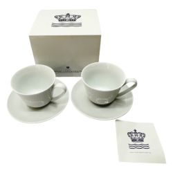 ◆◆ ROYAL COPENHAGEN ロイヤル・コペンハーゲン ROYAL COPENHAGEN ホワイトフルーテッド  2Pセット Aランク