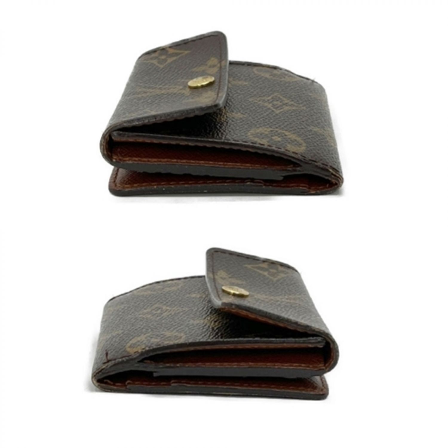 美品 ルイヴィトン モノグラムマット ラドロー コインケース Wホック財布 両面財布 コンパクト財布 カードケース アンブレ M65127